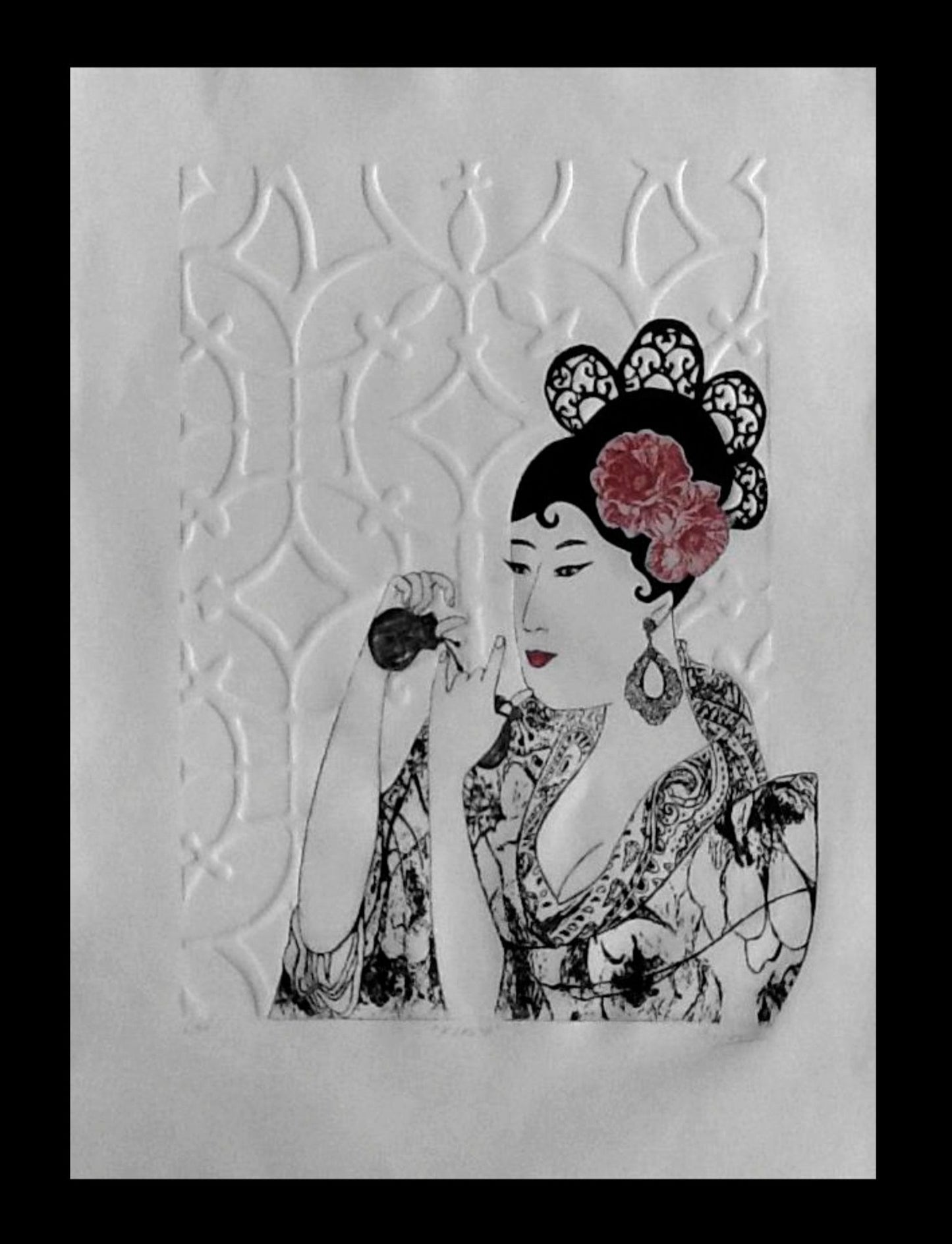 彫刻 - 芸妓「菊屋」