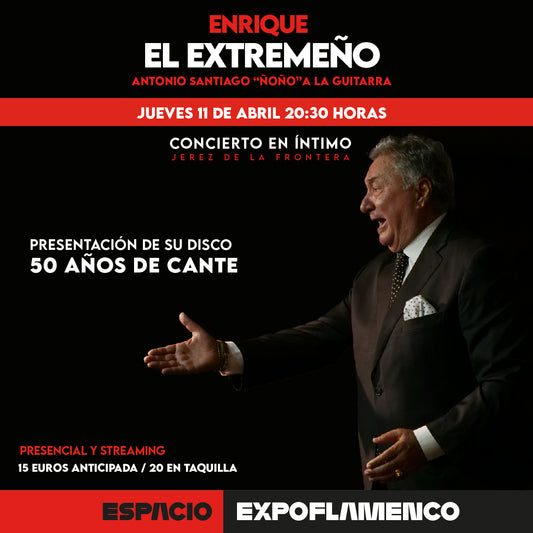 Intimate concert by Enrique El Extremeño