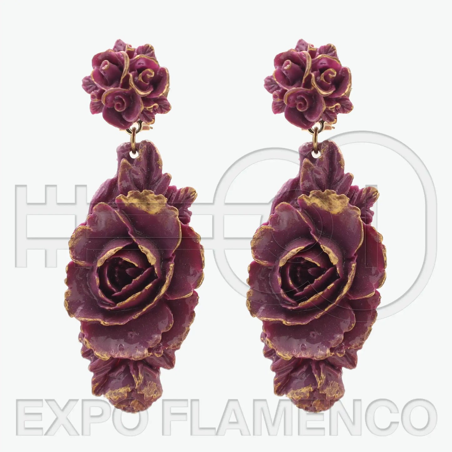 Purple earrings - four variants